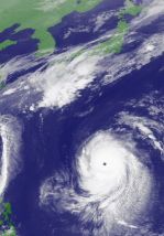 台風18号の衛星写真 Copyright (c) Japan Meteorological Agency