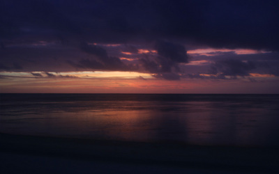 Sunset of Cook Islands